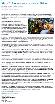 FILM FESTIVAL TRAVELER - Where To Stay in Anacapri - Hotel Al Mulino