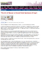 The Art of Beauty al Grand Hotel Quisisana di Capri